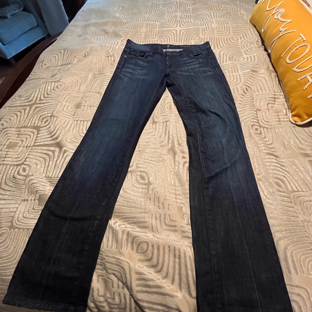 7 For All Mankind straight leg denim jeans.  Size 28